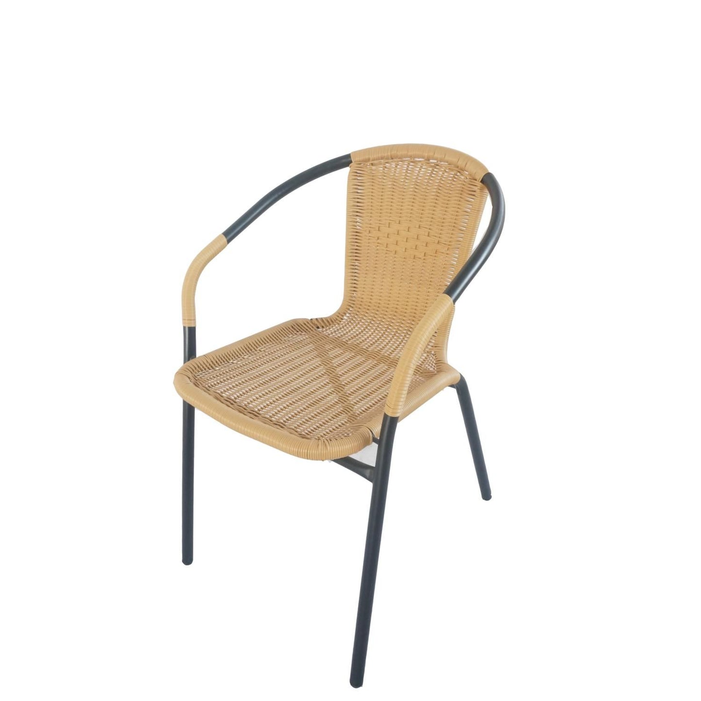 Πολυθρόνα ArteLibre Rattan Mercury Μπεζ/Μαύρο 54x61x73cm - Hippiehome.gr