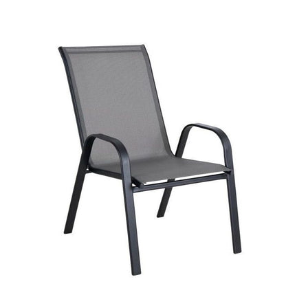 Πολυθρόνα Μεταλλική ArteLibre Neptune Γκρι/Μαύρο 55x75x95cm - Hippiehome.gr