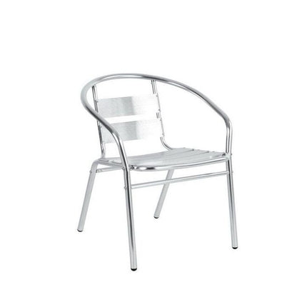 Πολυθρόνα ArteLibre Αλουμινίου Titan Ασημί 54x56x74cm - Hippiehome.gr