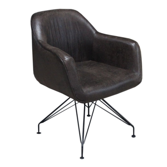 Πολυθρόνα ArteLibre Joel Καφέ 66.5x64x82cm - Hippiehome.gr