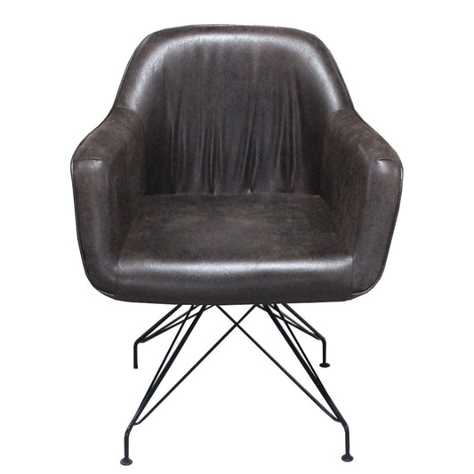 Πολυθρόνα ArteLibre Joel Καφέ 66.5x64x82cm - Hippiehome.gr