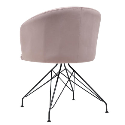 Πολυθρόνα ArteLibre JOHAN Σάπιο Μήλο Βελούδο/Μέταλλο 63x51x78cm - Hippiehome.gr