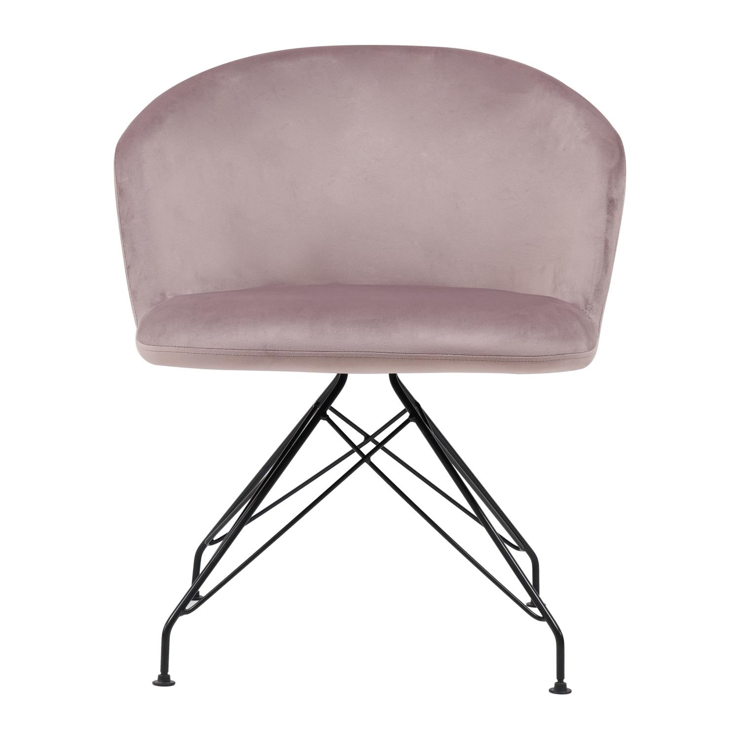 Πολυθρόνα ArteLibre JOHAN Σάπιο Μήλο Βελούδο/Μέταλλο 63x51x78cm - Hippiehome.gr