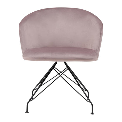 Πολυθρόνα ArteLibre JOHAN Σάπιο Μήλο Βελούδο/Μέταλλο 63x51x78cm - Hippiehome.gr