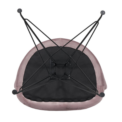 Πολυθρόνα ArteLibre JOHAN Σάπιο Μήλο Βελούδο/Μέταλλο 63x51x78cm - Hippiehome.gr