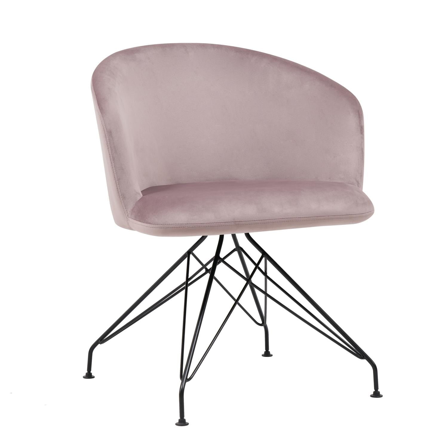 Πολυθρόνα ArteLibre JOHAN Σάπιο Μήλο Βελούδο/Μέταλλο 63x51x78cm - Hippiehome.gr