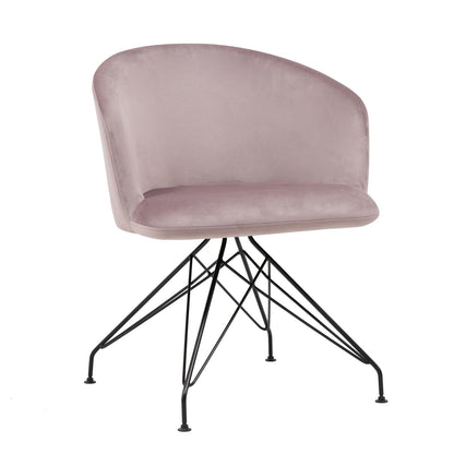 Πολυθρόνα ArteLibre JOHAN Σάπιο Μήλο Βελούδο/Μέταλλο 63x51x78cm - Hippiehome.gr