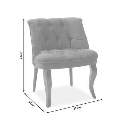 Πολυθρόνα Loreta pakoworld βελούδο μπεζ-με καρυδί πόδια 55x57x78εκ - Hippiehome.gr