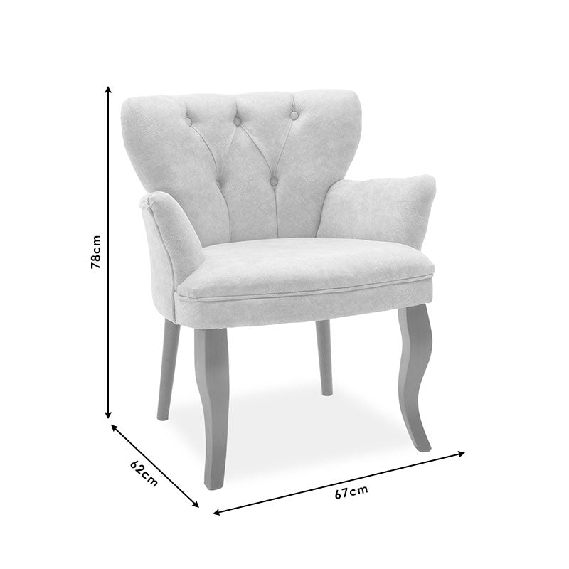 Πολυθρόνα Samara pakoworld βελούδο μπεζ με καρυδί πόδια 54x71x79εκ - Hippiehome.gr