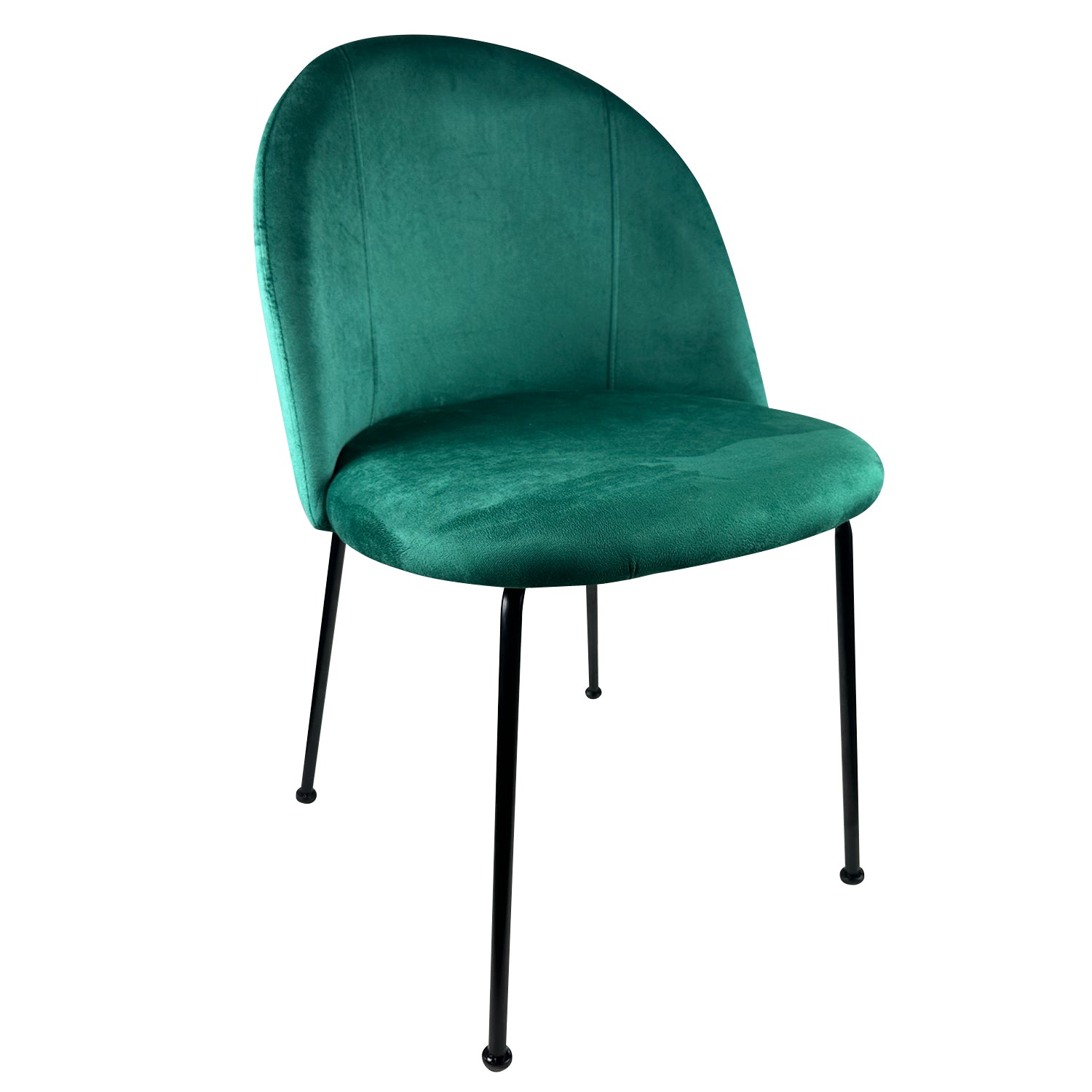 Καρέκλα Τραπεζαρίας ArteLibre TROUTMAN Κυπαρισσί/Μαύρο Βελούδο/Μέταλλο 58x50x80cm - Hippiehome.gr