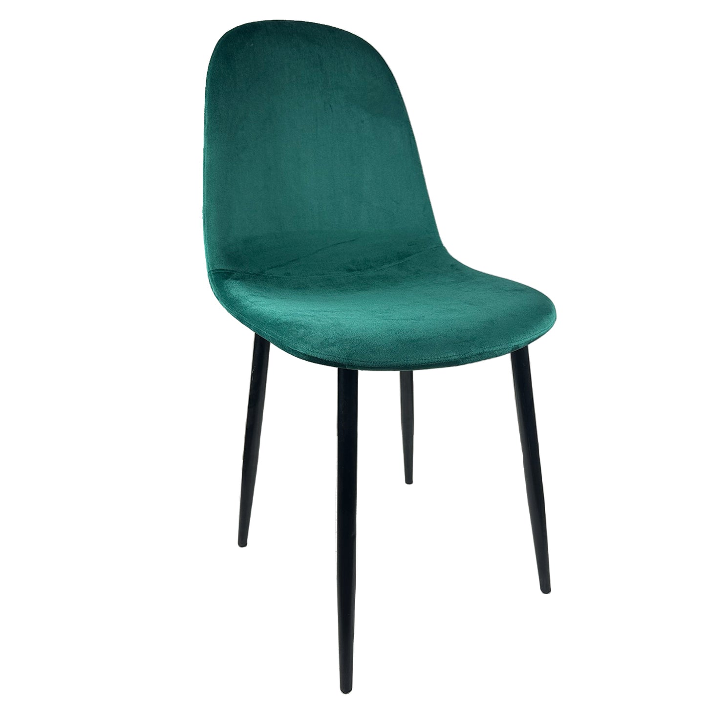 Καρέκλα Τραπεζαρίας ArteLibre TOUKAN Κυπαρισσί/Μαύρο Βελούδο/Μέταλλο 53x44x86cm - Hippiehome.gr