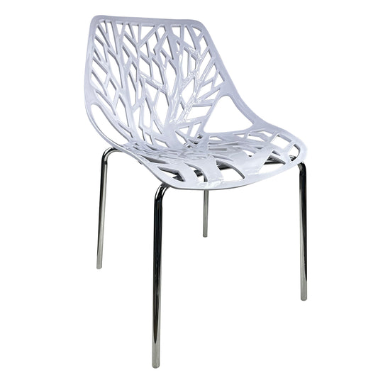 Καρέκλα Τραπεζαρίας ArteLibre HARTMAN Λευκό PP/Μέταλλο 54x57x81cm - Hippiehome.gr
