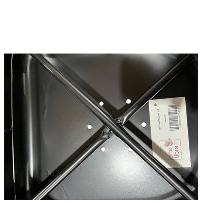 Καρέκλα ArteLibre Βιομηχανικού Τύπου Vintage TOLIKO Μαύρο Ματ Μέταλλο 44x49x84cm - Hippiehome.gr