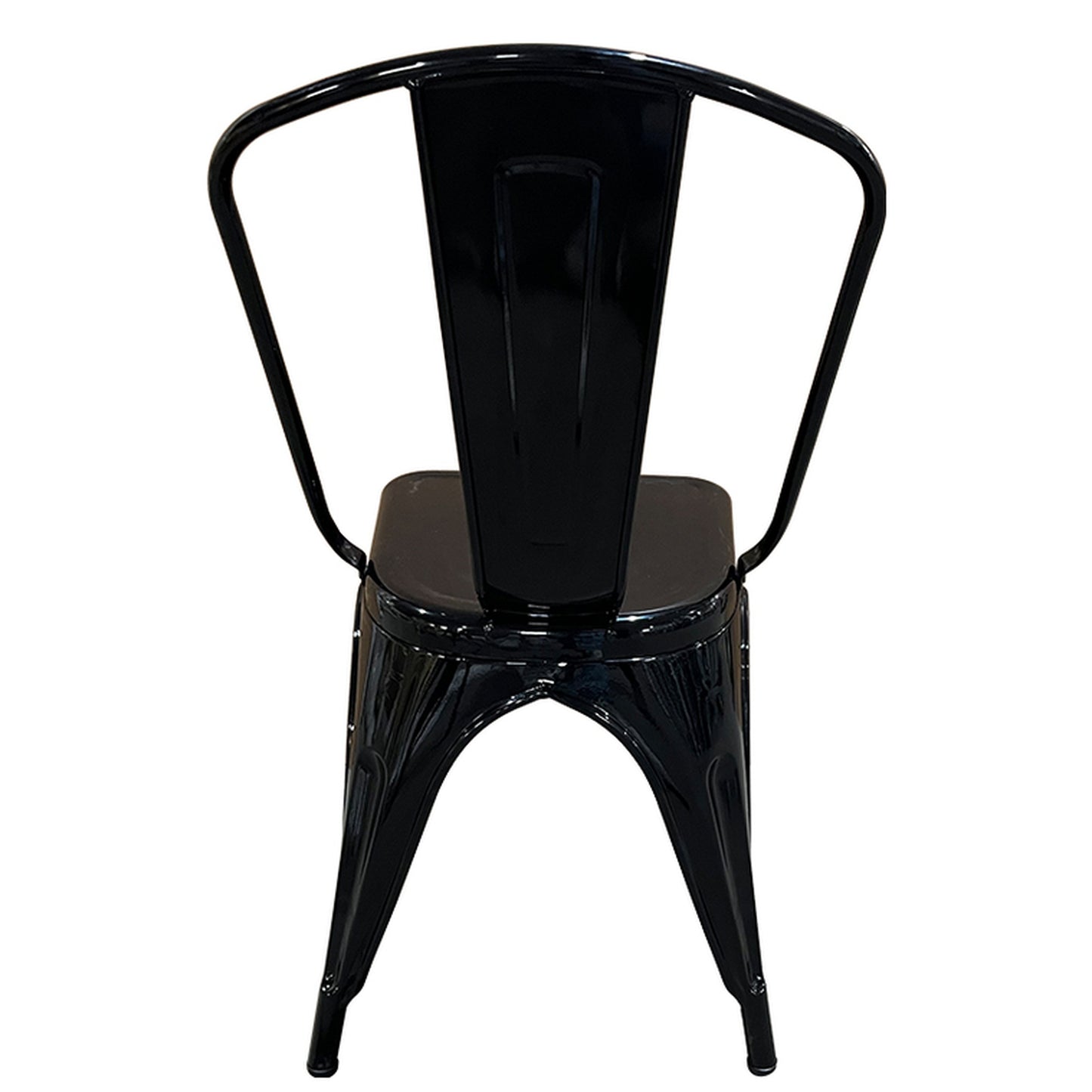 Καρέκλα ArteLibre Βιομηχανικού Τύπου Vintage TOLIKO Μαύρο Μέταλλο 44x49x84cm - Hippiehome.gr