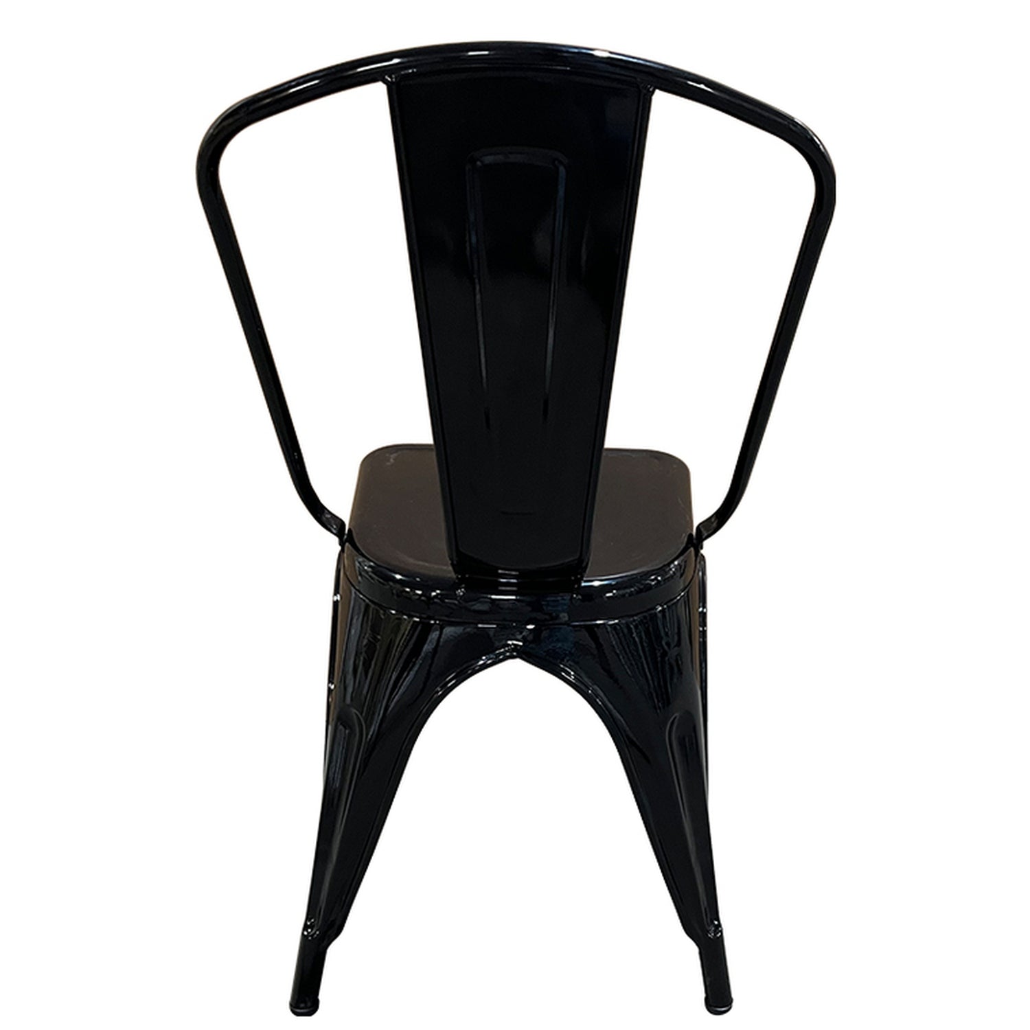 Καρέκλα ArteLibre Βιομηχανικού Τύπου Vintage TOLIKO Μαύρο Μέταλλο 44x49x84cm - Hippiehome.gr