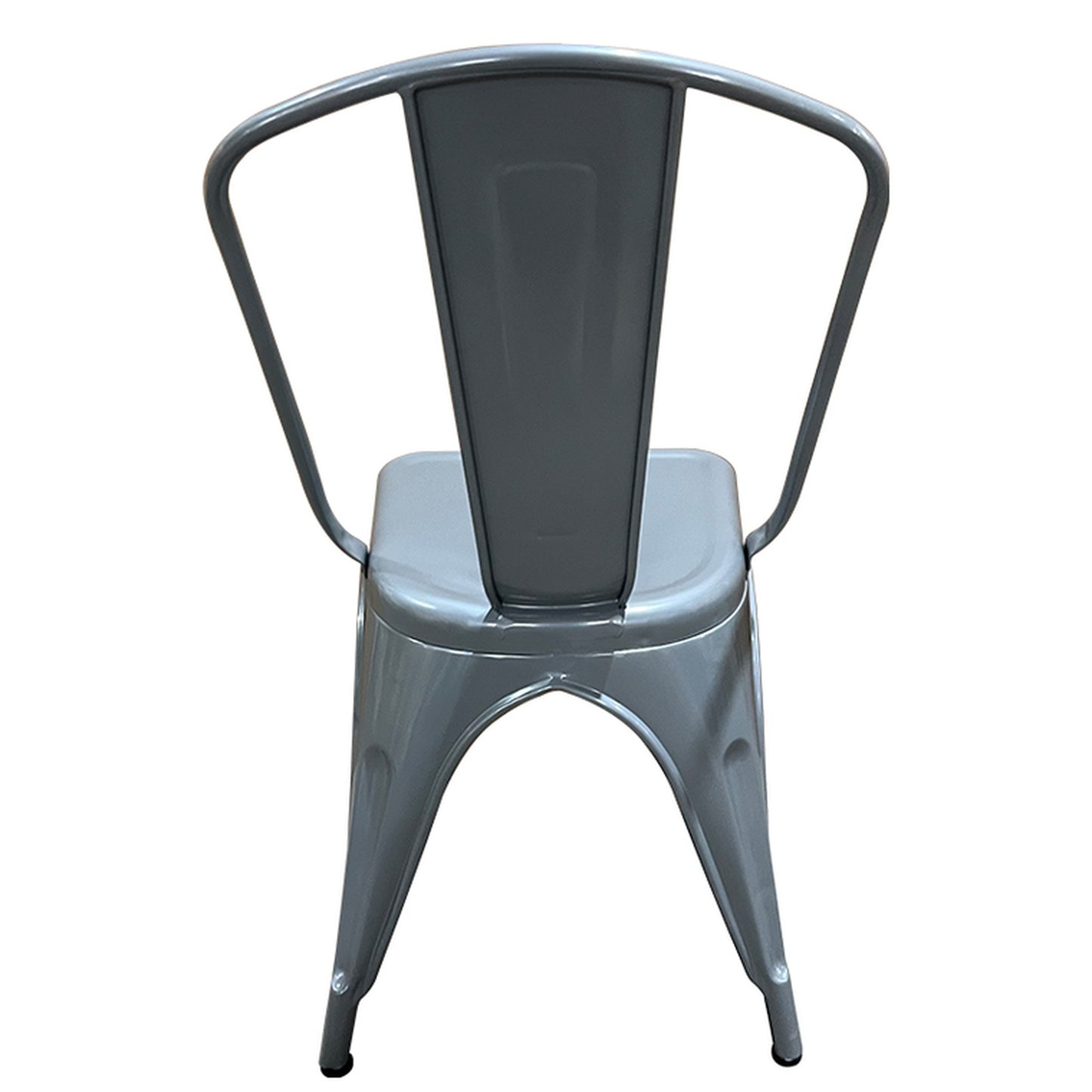 Καρέκλα ArteLibre Βιομηχανικού Τύπου Vintage TOLIKO Γκρι Μέταλλο 44x49x84cm - Hippiehome.gr