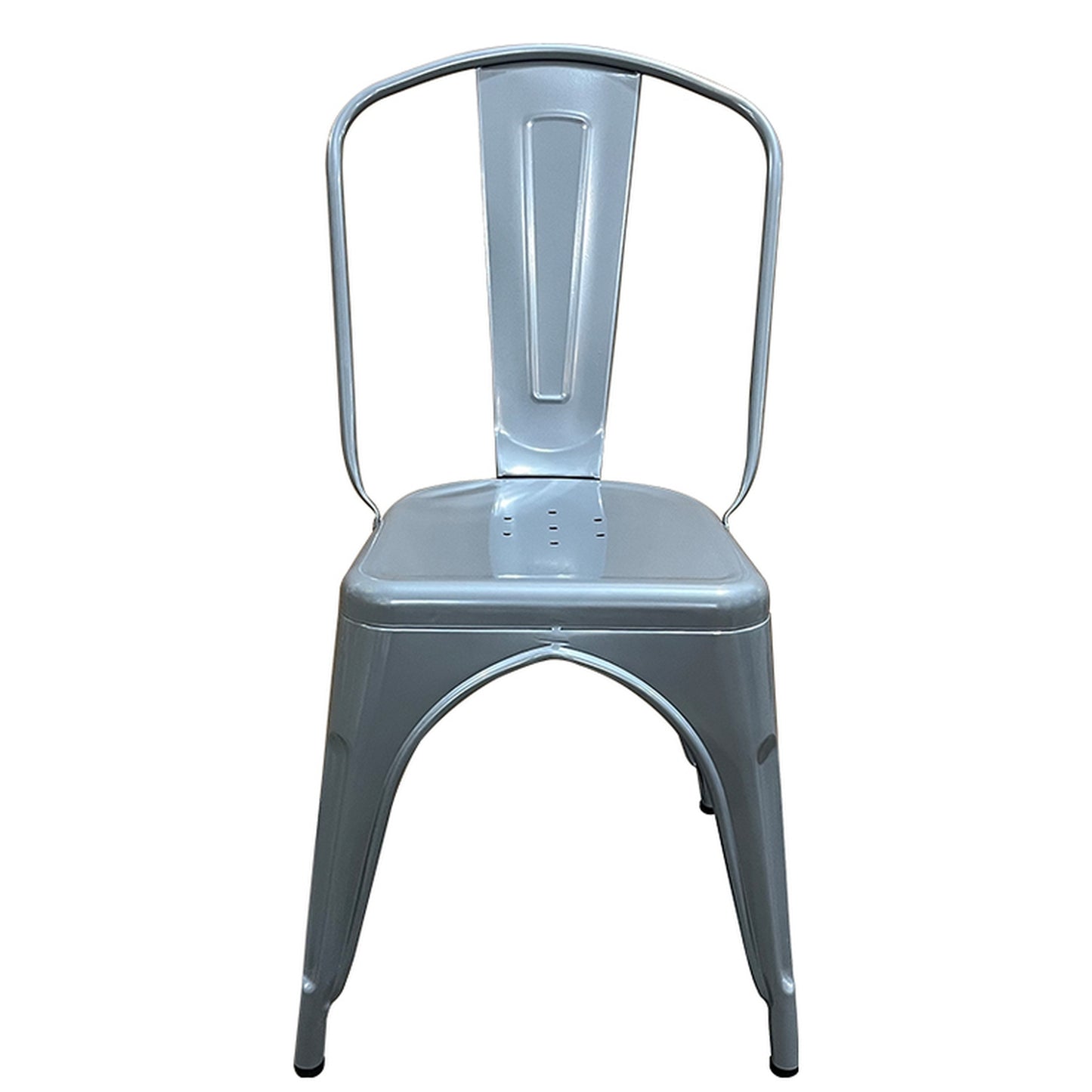 Καρέκλα ArteLibre Βιομηχανικού Τύπου Vintage TOLIKO Γκρι Μέταλλο 44x49x84cm - Hippiehome.gr