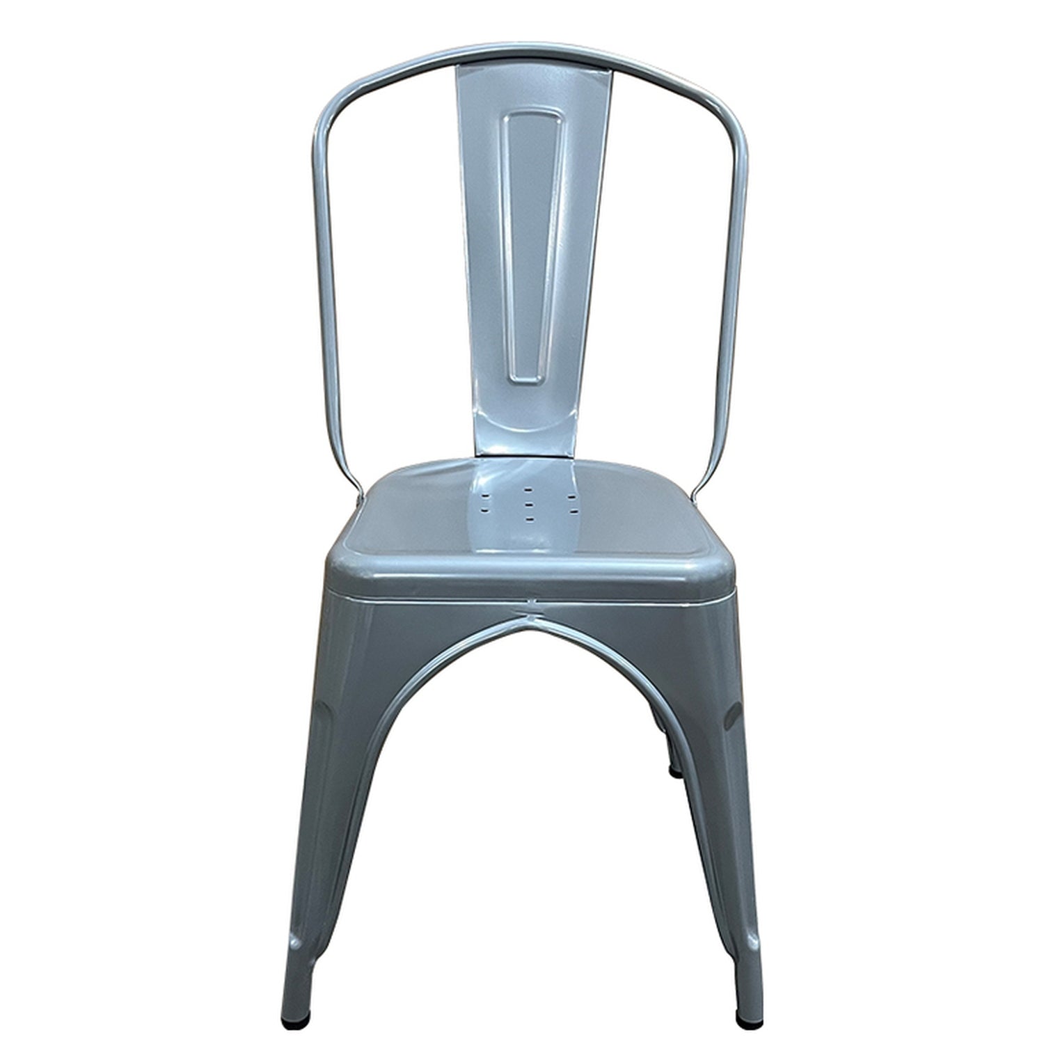 Καρέκλα ArteLibre Βιομηχανικού Τύπου Vintage TOLIKO Γκρι Μέταλλο 44x49x84cm - Hippiehome.gr