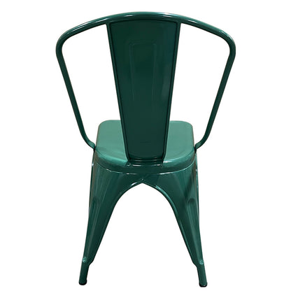 Καρέκλα ArteLibre Βιομηχανικού Τύπου Vintage TOLIKO Πράσινο Μέταλλο 44x49x84cm - Hippiehome.gr