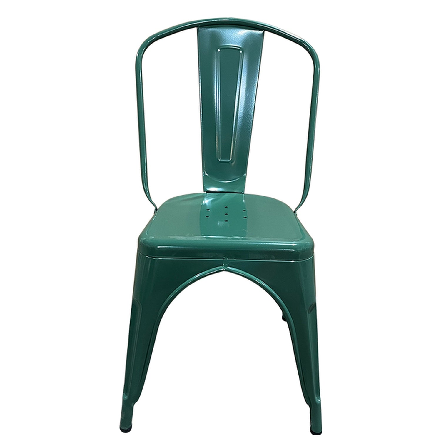 Καρέκλα ArteLibre Βιομηχανικού Τύπου Vintage TOLIKO Πράσινο Μέταλλο 44x49x84cm - Hippiehome.gr