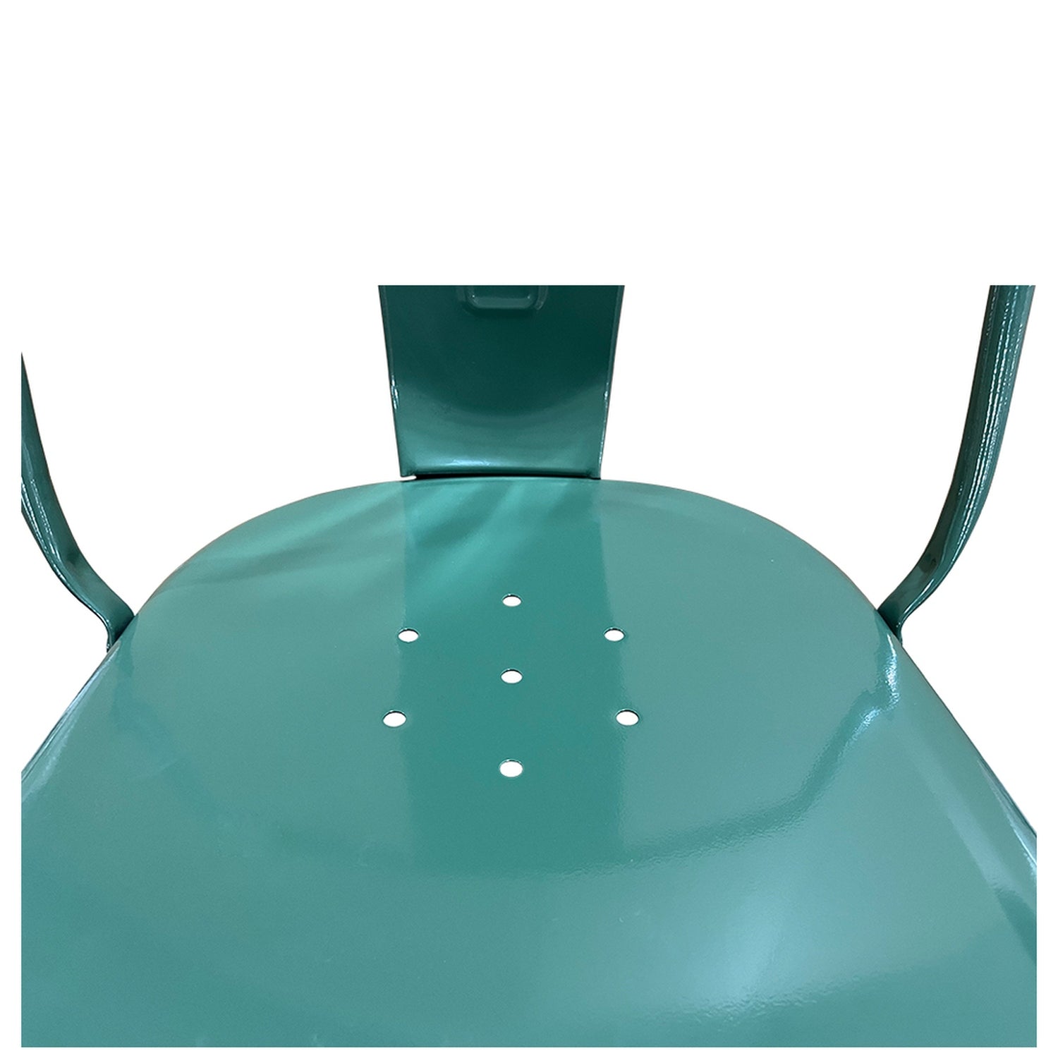 Καρέκλα ArteLibre Βιομηχανικού Τύπου Vintage TOLIKO Πράσινο Μέταλλο 44x49x84cm - Hippiehome.gr