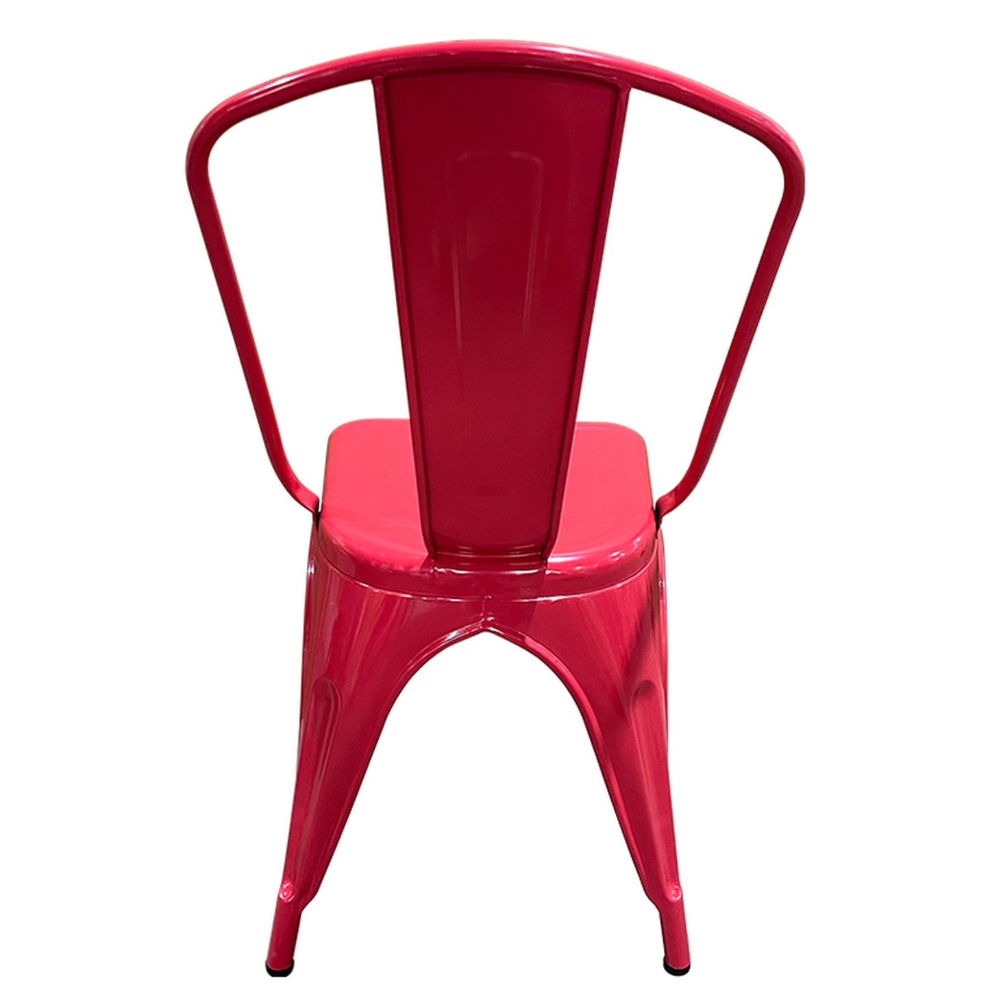 Καρέκλα ArteLibre Βιομηχανικού Τύπου Vintage TOLIKO Κόκκινο Μέταλλο 44x49x84cm - Hippiehome.gr
