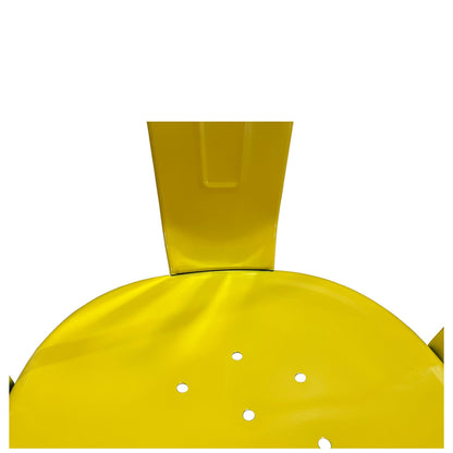 Καρέκλα ArteLibre Βιομηχανικού Τύπου Vintage TOLIKO Κίτρινο Μέταλλο 44x49x84cm - Hippiehome.gr