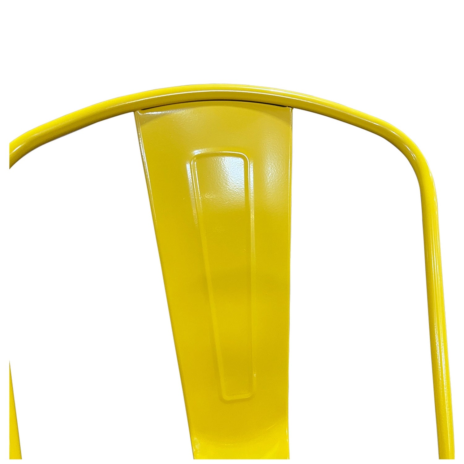 Καρέκλα ArteLibre Βιομηχανικού Τύπου Vintage TOLIKO Κίτρινο Μέταλλο 44x49x84cm - Hippiehome.gr