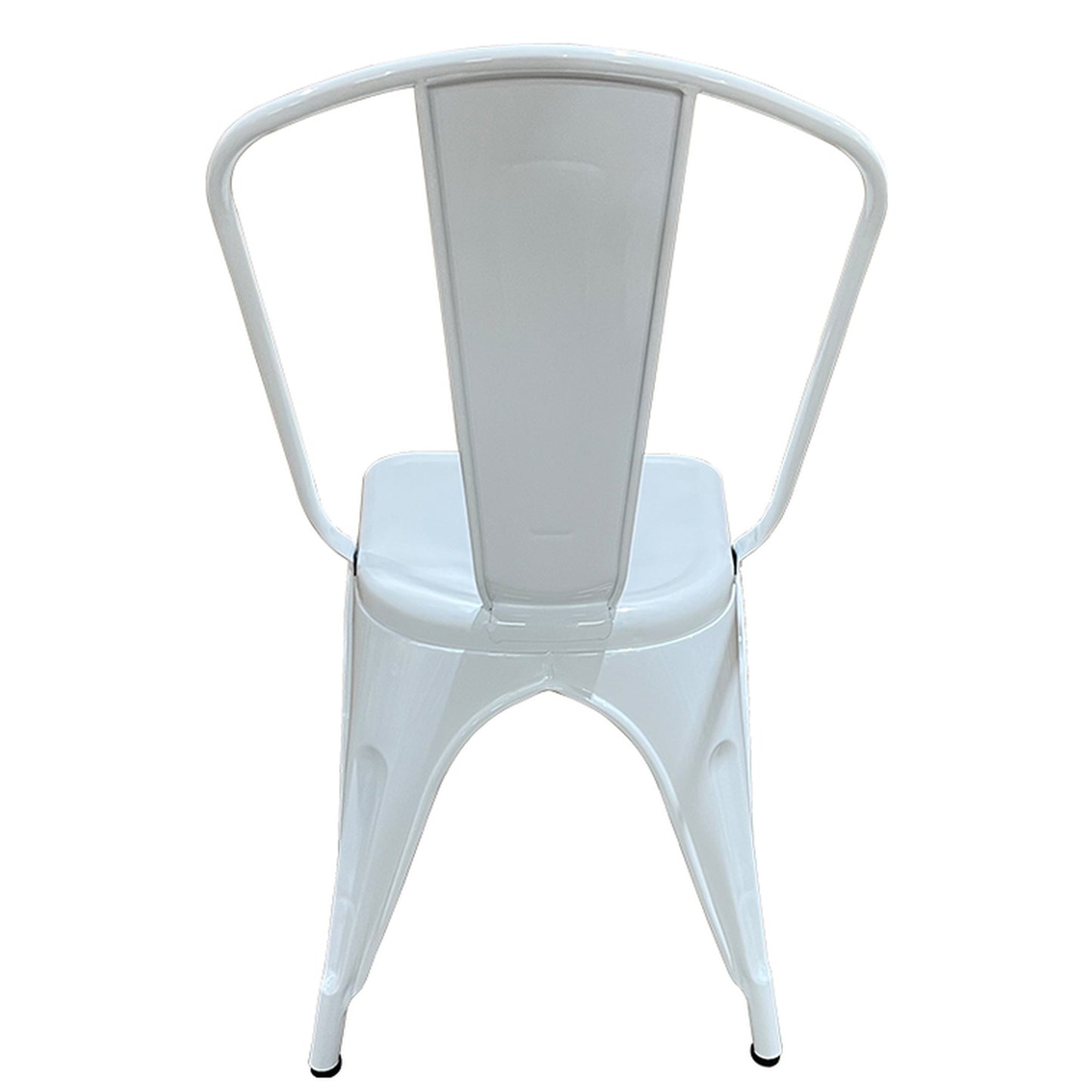 Καρέκλα ArteLibre Βιομηχανικού Τύπου Vintage TOLIKO Λευκό Μέταλλο 44x49x84cm - Hippiehome.gr