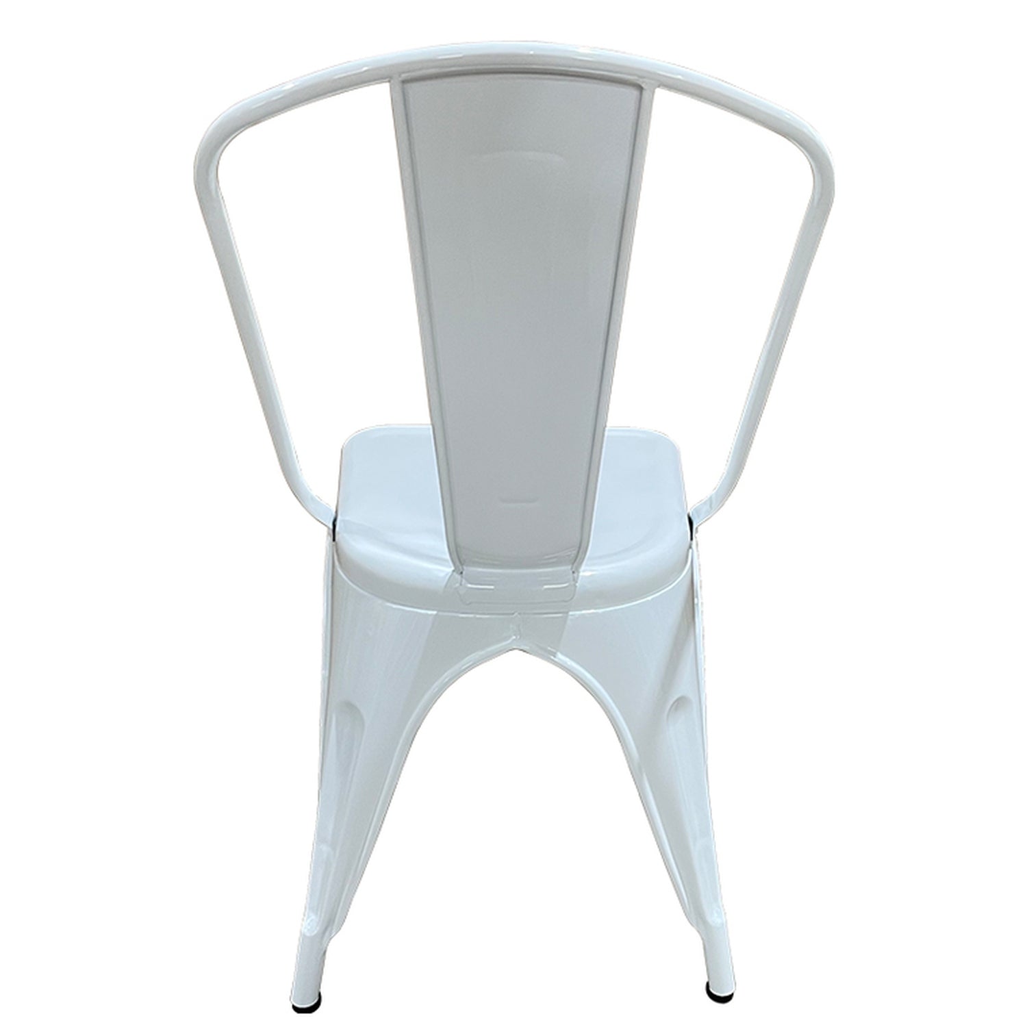 Καρέκλα ArteLibre Βιομηχανικού Τύπου Vintage TOLIKO Λευκό Μέταλλο 44x49x84cm - Hippiehome.gr