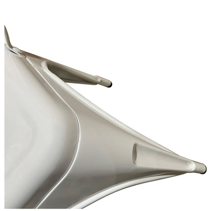 Καρέκλα ArteLibre Βιομηχανικού Τύπου Vintage TOLIKO Λευκό Μέταλλο 44x49x84cm - Hippiehome.gr