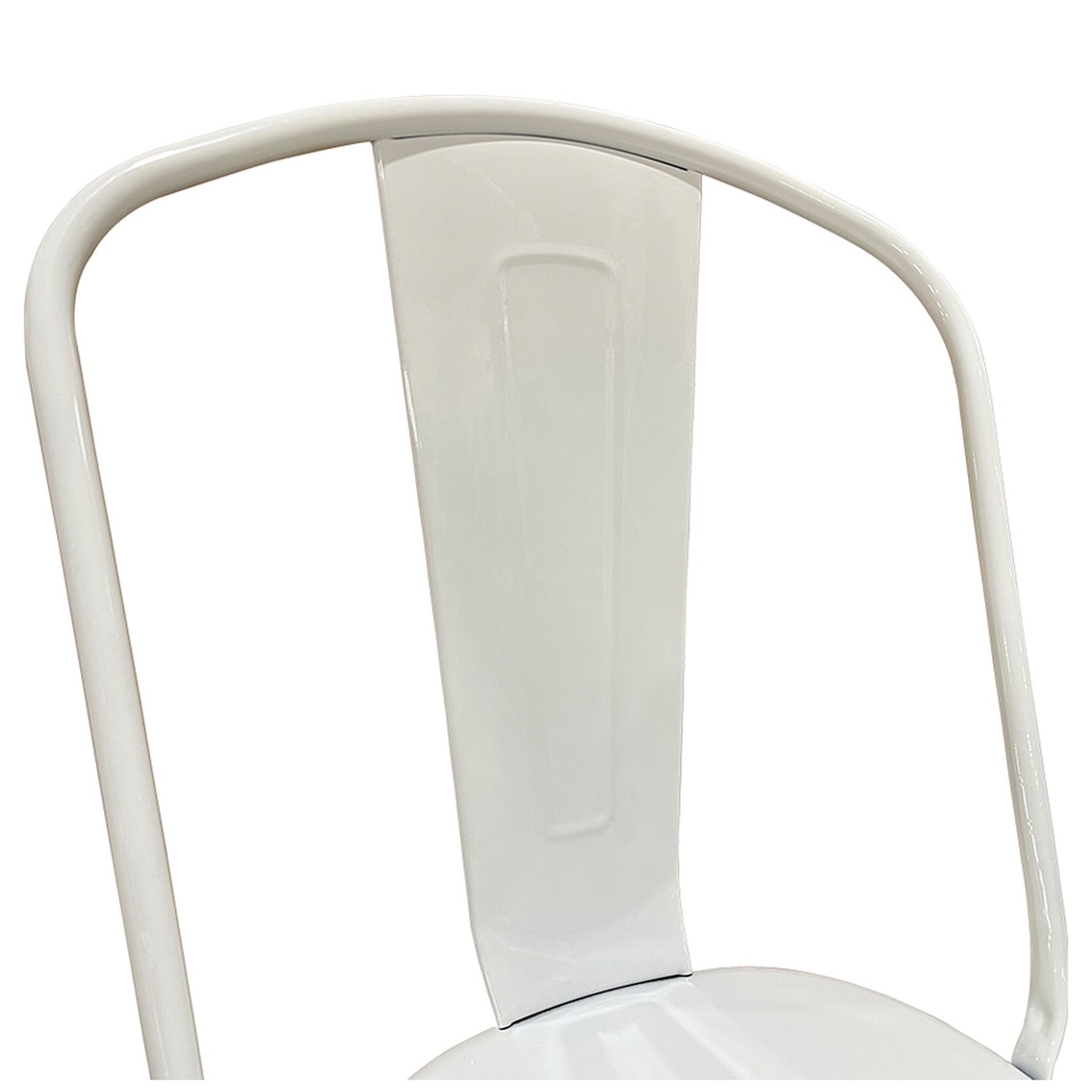 Καρέκλα ArteLibre Βιομηχανικού Τύπου Vintage TOLIKO Λευκό Μέταλλο 44x49x84cm - Hippiehome.gr