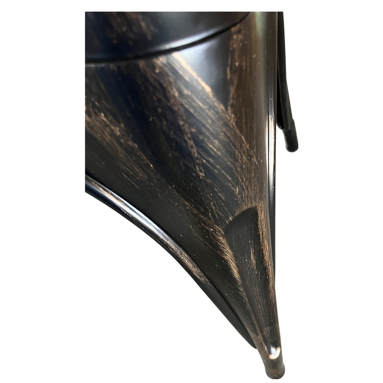 Καρέκλα ArteLibre Βιομηχανικού Τύπου Vintage TOLIKO Μαύρο Αντικέ Μέταλλο 44x49x84cm - Hippiehome.gr