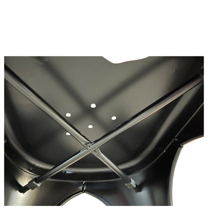 Καρέκλα ArteLibre Βιομηχανικού Τύπου Vintage TOLIKO Μαύρο Αντικέ Μέταλλο 44x49x84cm - Hippiehome.gr