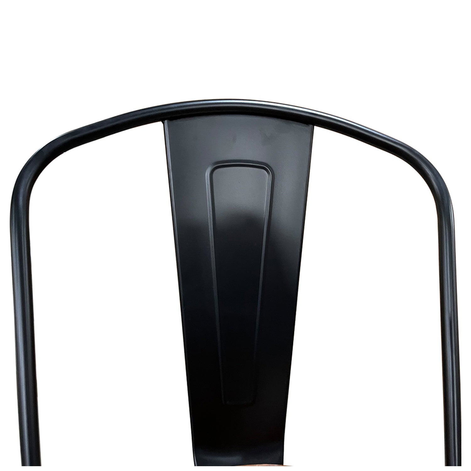 Καρέκλα ArteLibre Βιομηχανικού Τύπου Vintage TOLIKO II Μαύρο Ματ/Καφέ Μέταλλο/Ξύλο 45x53x85cm - Hippiehome.gr