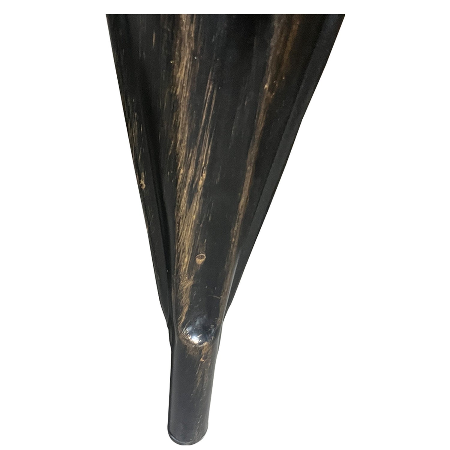 Καρέκλα ArteLibre Βιομηχανικού Τύπου Vintage TOLIKO II Μαύρο Αντικέ/Φυσικό Μέταλλο/Ξύλο 45x53x85cm - Hippiehome.gr