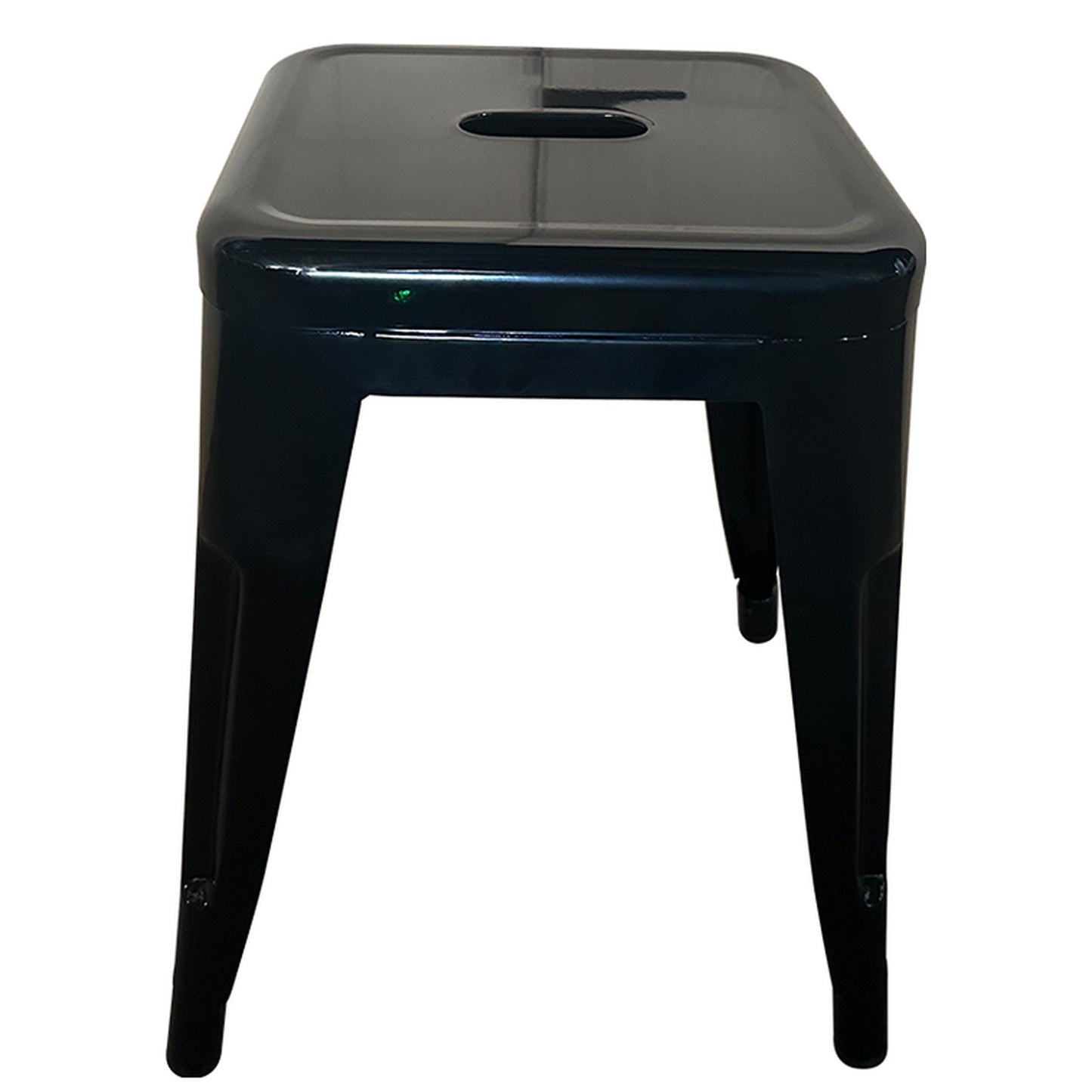 Σκαμπό ArteLibre Βιομηχανικού Τύπου Vintage VELINO Μαύρο Μέταλλο 38x38x45cm - Hippiehome.gr