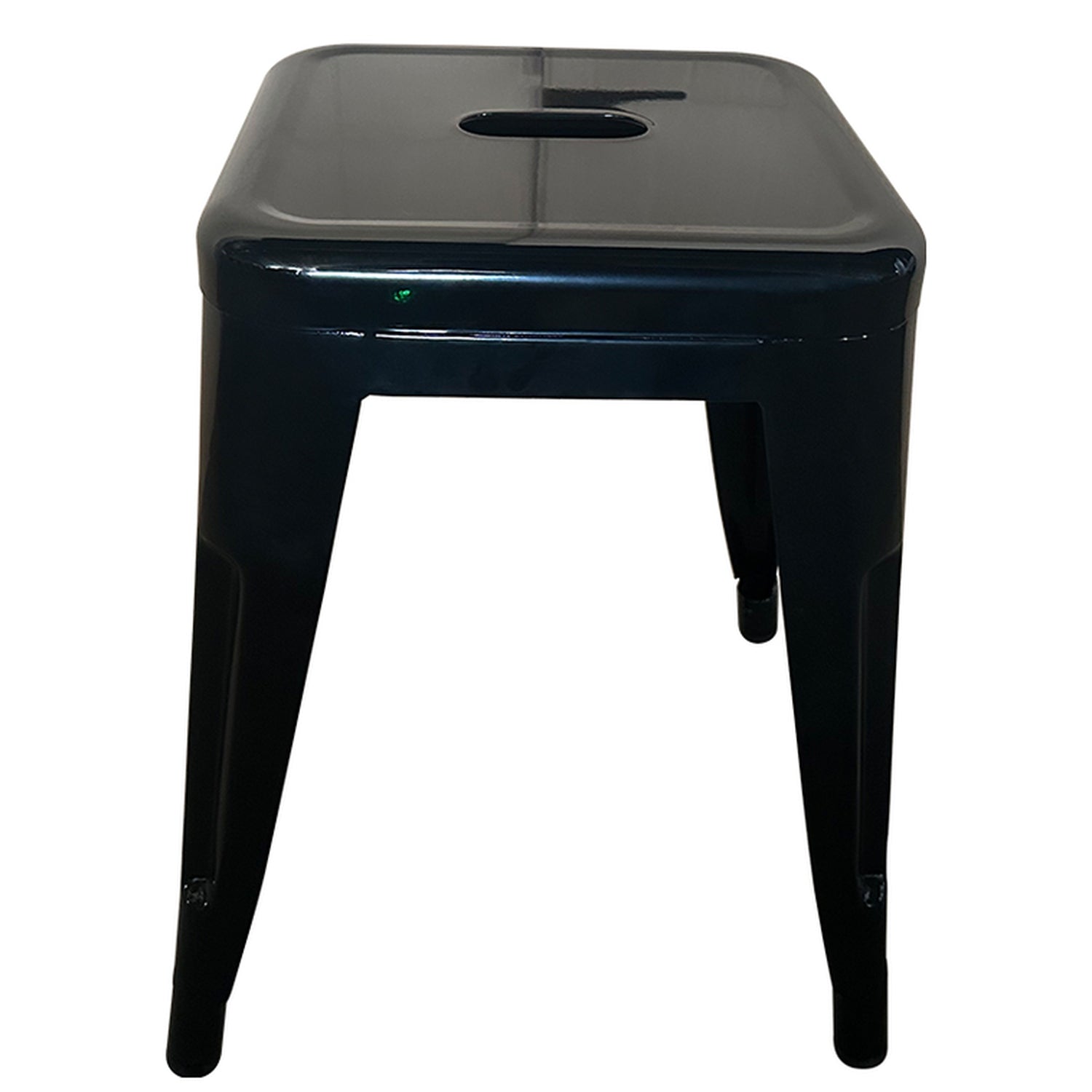 Σκαμπό ArteLibre Βιομηχανικού Τύπου Vintage VELINO Μαύρο Μέταλλο 38x38x45cm - Hippiehome.gr