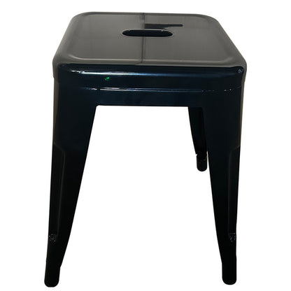 Σκαμπό ArteLibre Βιομηχανικού Τύπου Vintage VELINO Μαύρο Μέταλλο 38x38x45cm - Hippiehome.gr