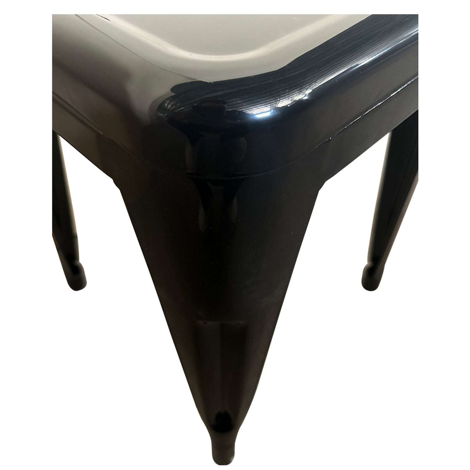 Σκαμπό ArteLibre Βιομηχανικού Τύπου Vintage VELINO Μαύρο Μέταλλο 38x38x45cm - Hippiehome.gr