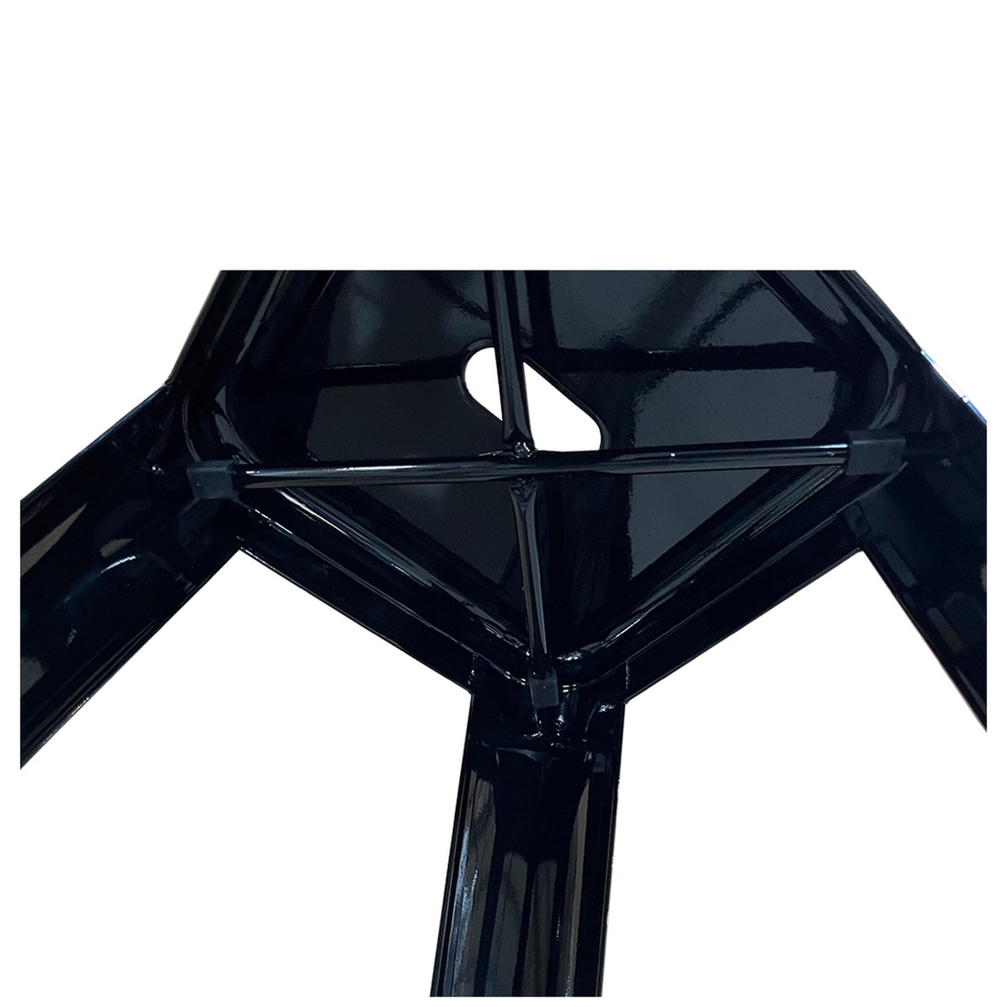 Σκαμπό Bar ArteLibre Βιομηχανικού Τύπου Vintage SILANO Μαύρο Μέταλλο 42x42x76cm - Hippiehome.gr