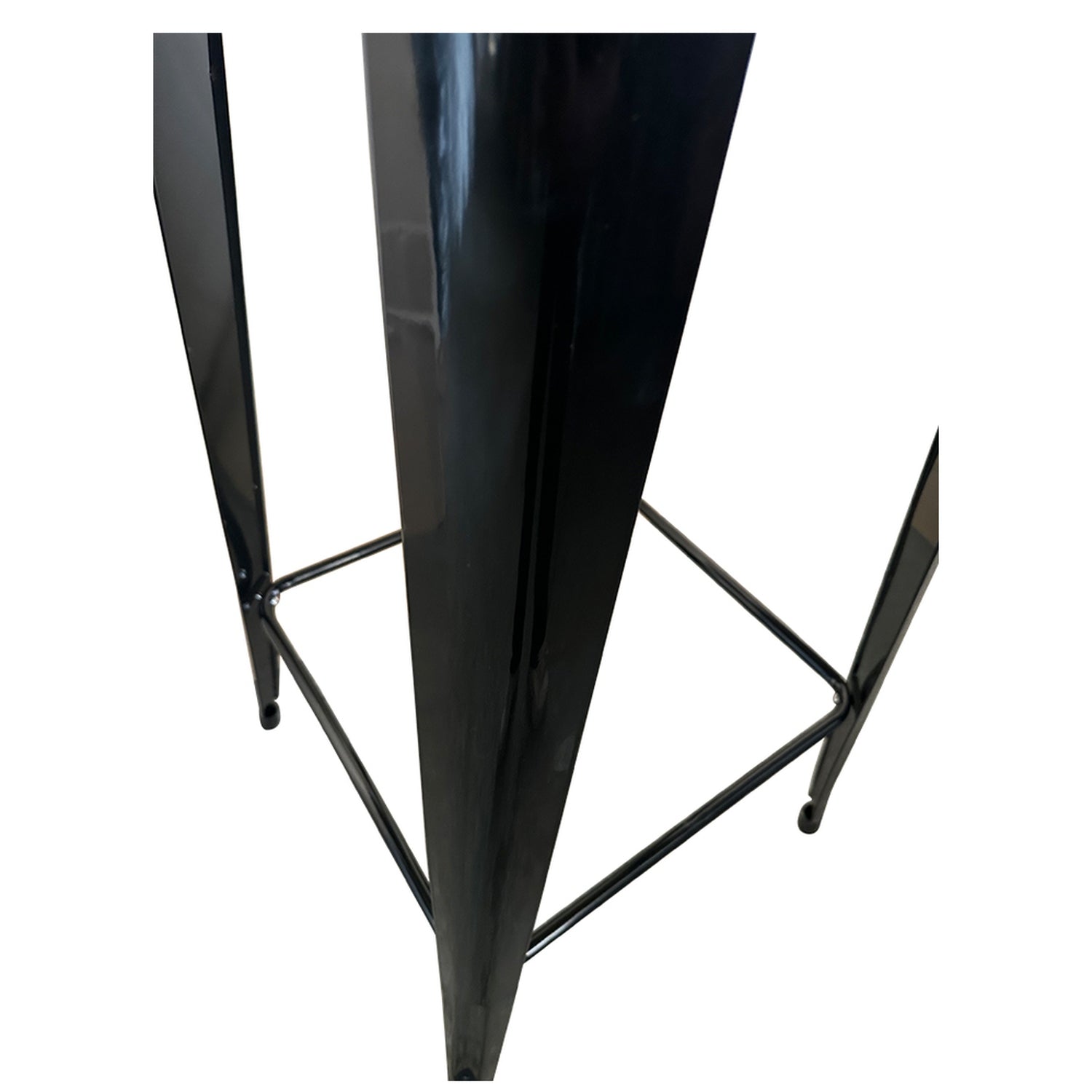 Τραπέζι Bar ArteLibre Βιομηχανικού Τύπου Vintage ARTEKTO Μαύρο/Καφέ Μέταλλο/Ξύλο 60x60x103cm - Hippiehome.gr