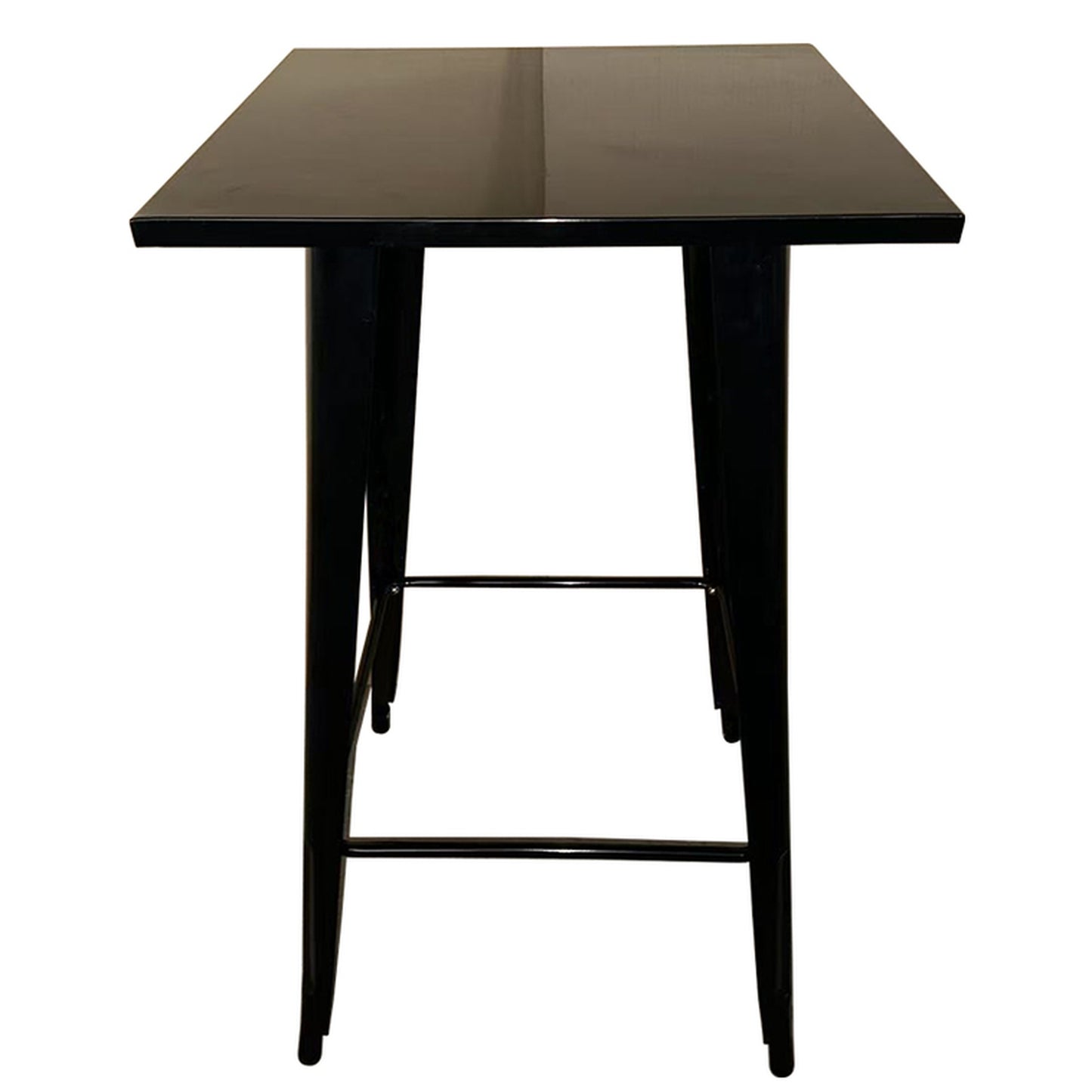 Τραπέζι Bar ArteLibre Βιομηχανικού Τύπου Vintage ARTEKTO Μαύρο Μέταλλο/Ξύλο 60x60x103cm - Hippiehome.gr