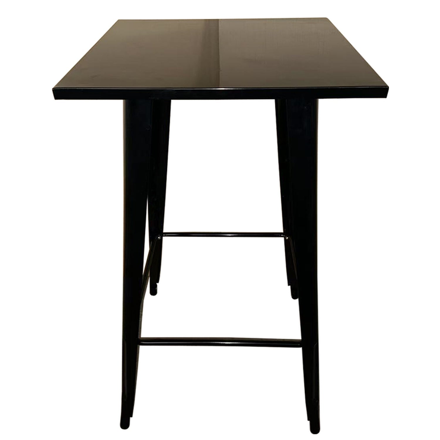 Τραπέζι Bar ArteLibre Βιομηχανικού Τύπου Vintage ARTEKTO Μαύρο Μέταλλο/Ξύλο 60x60x103cm - Hippiehome.gr