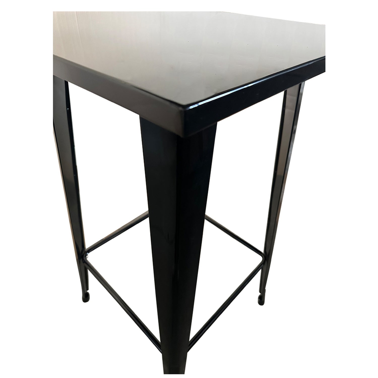 Τραπέζι Bar ArteLibre Βιομηχανικού Τύπου Vintage ARTEKTO Μαύρο Μέταλλο/Ξύλο 60x60x103cm - Hippiehome.gr