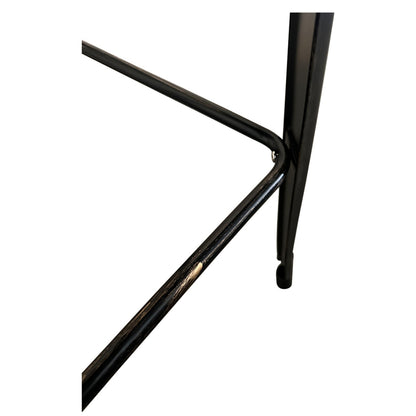 Τραπέζι Bar ArteLibre Βιομηχανικού Τύπου Vintage ARTEKTO Μαύρο Αντικέ Μέταλλο/Ξύλο 60x60x103cm - Hippiehome.gr