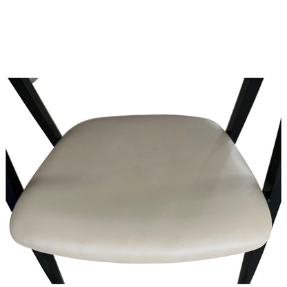 Καρέκλα Τραπεζαρίας ArteLibre SOLANA Cappuccino/Μαύρο PU/Μέταλλο 51x51x81cm - Hippiehome.gr