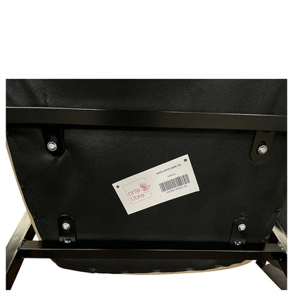 Καρέκλα Τραπεζαρίας ArteLibre SOLANA Cappuccino/Μαύρο PU/Μέταλλο 51x51x81cm - Hippiehome.gr