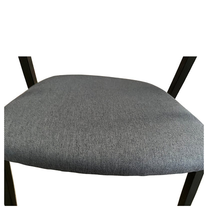 Καρέκλα Τραπεζαρίας ArteLibre SOLANA Γκρι/Μαύρο Ύφασμα/Μέταλλο 51x51x81cm - Hippiehome.gr
