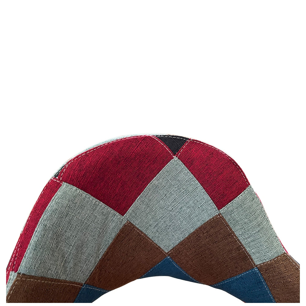 Καρέκλα Τραπεζαρίας ArteLibre SOLANA Patchwork Ύφασμα/Μέταλλο 51x51x81cm - Hippiehome.gr